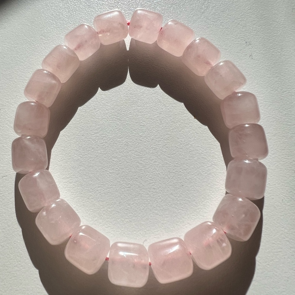 Madagascar Rose quartz bracelet 9mm beads